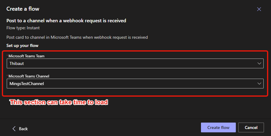 Teams workflow step four