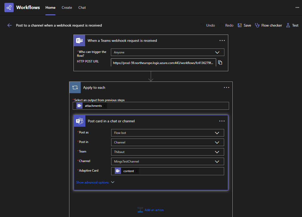 Teams workflow step six