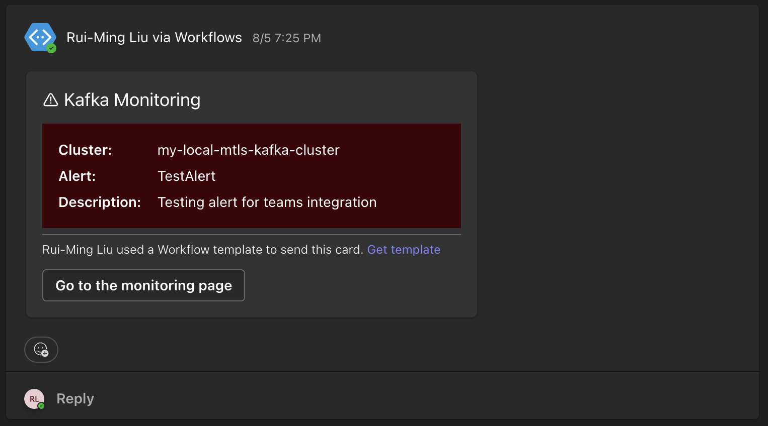 Teams workflow step eight